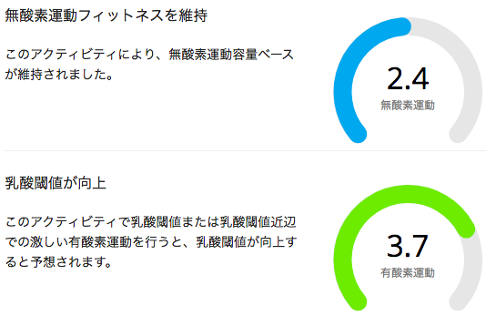 有酸素、無酸素トレーニング効果