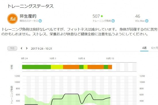 トレーニングステータス