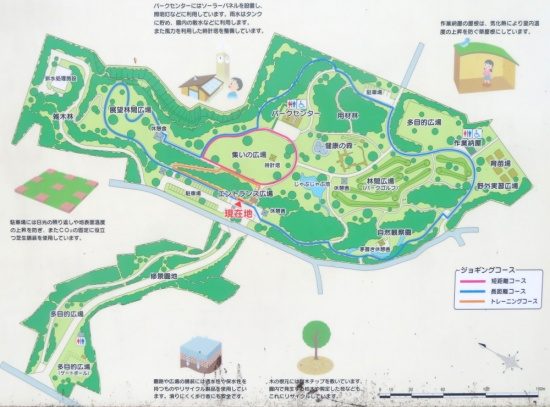 北代緑地公園のジョギングコース